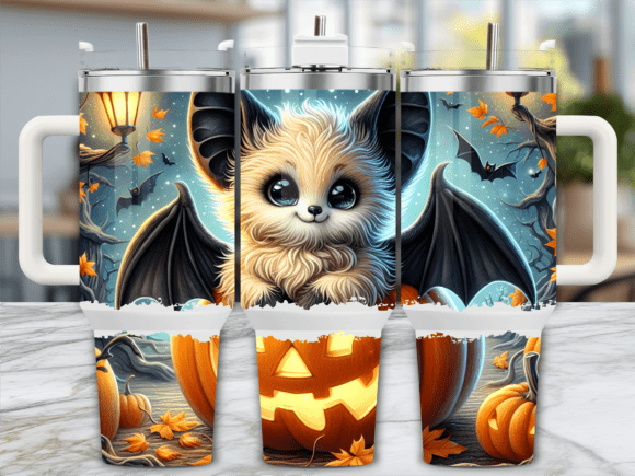 Bat Pumpkins Fall Theme 40oz Tumbler Review
