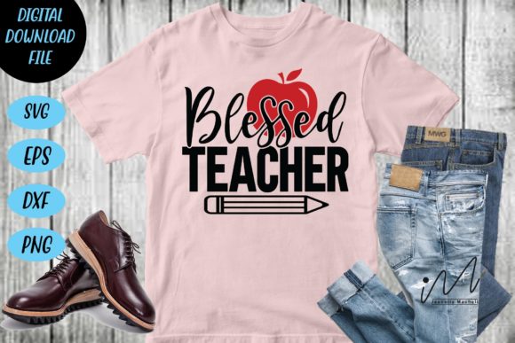 Blessed Teacher Svg for Crafts and Graphics
