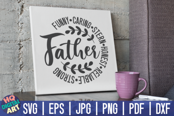Father Wall Art SVG for Crafts and Graphics