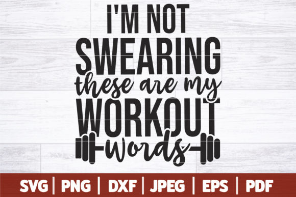 Funny Gym SVG Fitness Graphics for Crafts