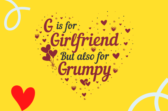 GIRLFRIEND BOYFRIEND NOVELTY Graphics for Creative Crafts
