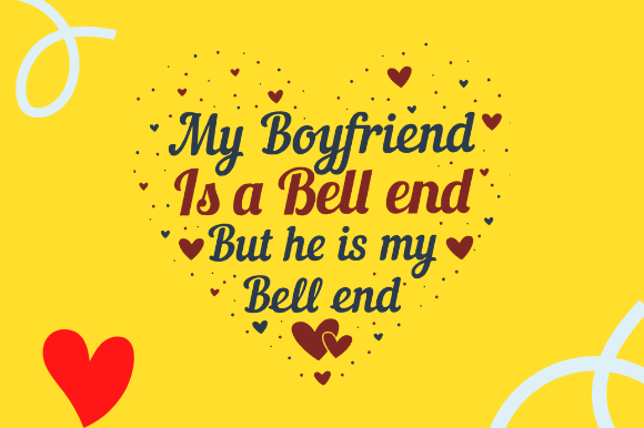 HEART BOYFRIEND BIRTHDAY CARD Graphic Design for Crafts