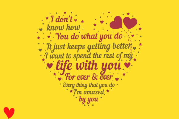 Perfect Valentine's Gifts Love Graphic Design for Crafts