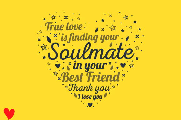 Soulmate Heart Best Friend Plaques Love Graphics
